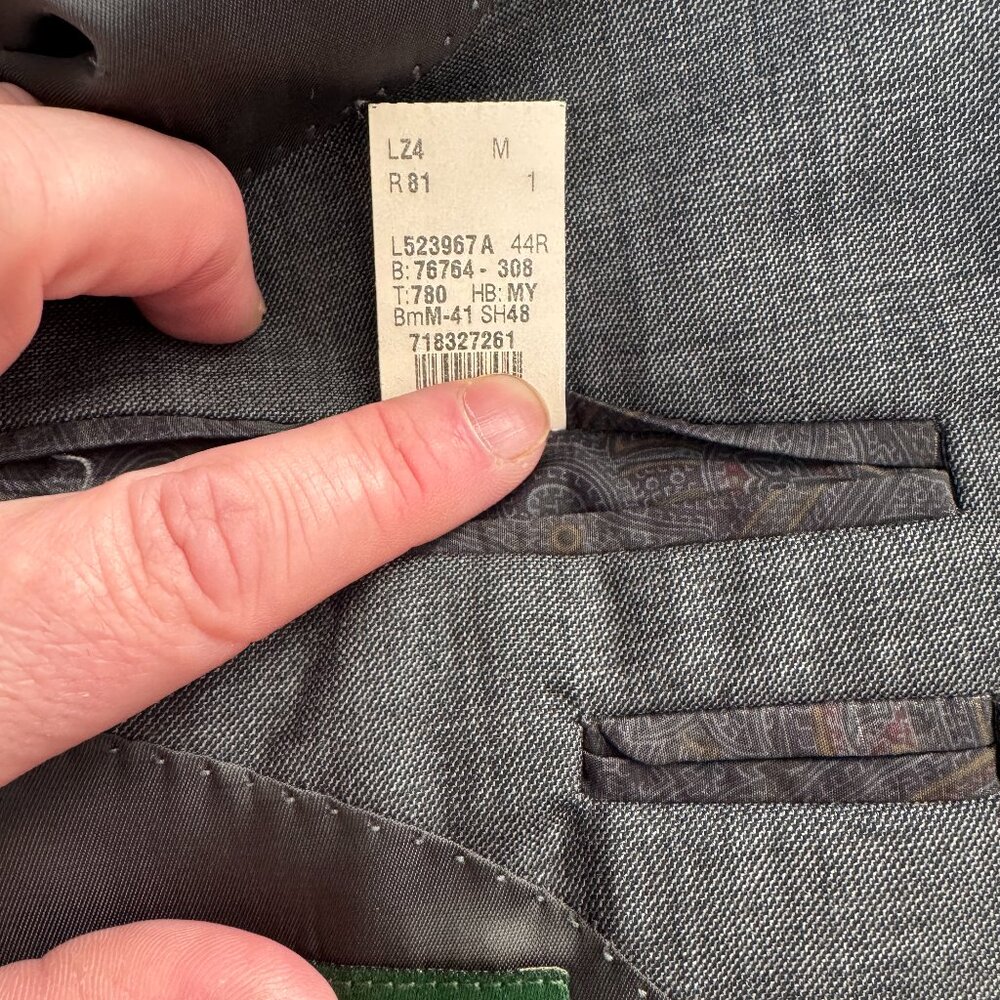 Men's Ralph Lauren Grey Suit Separate Jacket - 44R - Picture 4 of 5